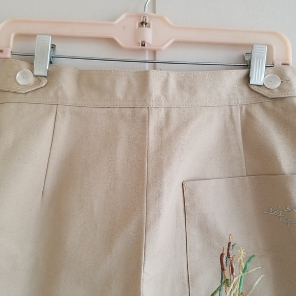VTG Women’s Sporting Life Skirt Maxi Embroidered Geese Cattails Size Medium - Picture 3 of 12